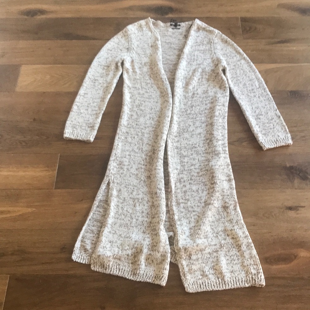 Long knitted sweater